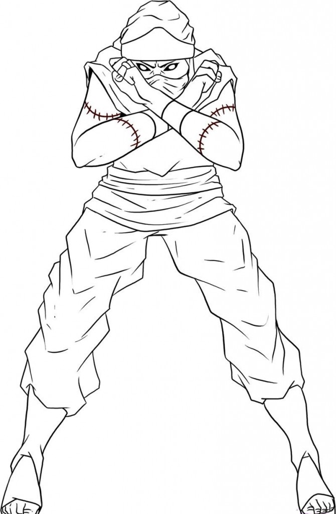 Plansa de colorat cu Naruto 9 17